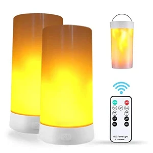 2PCS LED Flame Light, USB Rechargeable Flame Lamp with Remote & Timer, Waterproof Dimmable Flameless Candles Light for Home Party Garden Camping Halloween Christmas Decoration 2PCS LED Flame Light, USB Rechargeable Flame Lamp with Remote & Timer, Waterproof Dimmable Flameless Candles Light for Home Party Garden Camping Halloween Christmas Decoration