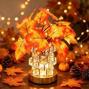 LED Maple Leaf Lamp, USB, Crystal Base, Fall Decor Gift | USB maple leaf lamp with fabric leaves. Fall decor, thanksgiving halloween decor, home. & pumpkin lights, twinkling pumpkins. LED Maple Leaf Lamp, USB, Crystal Base, Fall Decor Gift | USB maple leaf lamp with fabric leaves. Fall decor, thanksgiving halloween decor, home. & pumpkin lights, twinkling pumpkins.