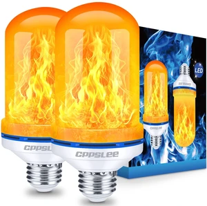 Upgraded Flame Light Bulbs, 4 Modes Flickering Light Bulbs, E26 Base Fire Flame Bulb for Halloween Decorations Outdoor, Christmas Lights Patio Indoor Home Decor (Yellow, 2 Pack) Upgraded Flame Light Bulbs, 4 Modes Flickering Light Bulbs, E26 Base Fire Flame Bulb for Halloween Decorations Outdoor, Christmas Lights Patio Indoor Home Decor (Yellow, 2 Pack)