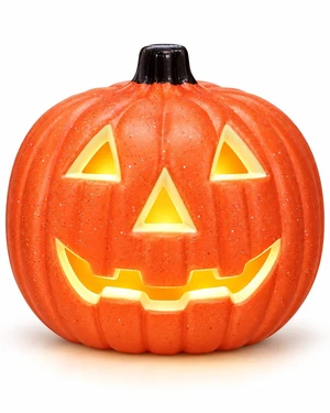 8 Inch Light Up Jack O Lantern, LED Halloween Pumpkin Decoration, Plastic Pumpkin Lantern for Indoor Table, Mantel and Party Decor (AA Batteries Not Included) 8 Inch Light Up Jack O Lantern, LED Halloween Pumpkin Decoration, Plastic Pumpkin Lantern for Indoor Table, Mantel and Party Decor (AA Batteries Not Included)