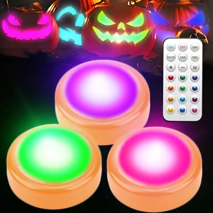 Light up Pumpkin Halloween Decoration,Pumpkin Light with RGB Remote,Color Changing Flameless Led Candles for Jack o Lantern,Muti Color Battery Operated Black Night Light for Halloween Chirstmas Décor Light up Pumpkin Halloween Decoration,Pumpkin Light with RGB Remote,Color Changing Flameless Led Candles for Jack o Lantern,Muti Color Battery Operated Black Night Light for Halloween Chirstmas Décor