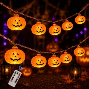 2 Pack Halloween Lights Indoor Pumpkin Decorations Decor Twinkling Pumpkins Light up Twinkle String Lamp Lantern Battery Operated Night Plastic olantern Pool Skull Pumkin 2 Pack Halloween Lights Indoor Pumpkin Decorations Decor Twinkling Pumpkins Light up Twinkle String Lamp Lantern Battery Operated Night Plastic olantern Pool Skull Pumkin