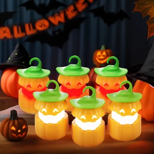 6-Pack Halloween Pumpkin Lantern, Collapsible Light up Pumpkins | Jack O Lantern Lights, Two Color Changing, Outdoor Lights for Halloween Party Decoration, Battery Included 6-Pack Halloween Pumpkin Lantern, Collapsible Light up Pumpkins | Jack O Lantern Lights, Two Color Changing, Outdoor Lights for Halloween Party Decoration, Battery Included