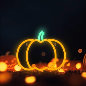 Halloween Decorations Pumpkin Neon Sign, 7.3*9in Dimmable Neon Sign Hanging for Wall, Indoor Cute Vintage Fall Thanksgiving Decor for Table Home Kitchen Bedroom Living Room Bar Pub Club Party Halloween Decorations Pumpkin Neon Sign, 7.3*9in Dimmable Neon Sign Hanging for Wall, Indoor Cute Vintage Fall Thanksgiving Decor for Table Home Kitchen Bedroom Living Room Bar Pub Club Party