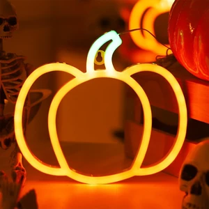 Pumpkin Neon Signs Light, Halloween Fall Thanksgiving Autumn Decorations | 1 Pack Battery Operated or USB Powered, Orange and Green Lights Indoor, Cute Harvest Decor for Home, Room, Wall, Mental Pumpkin Neon Signs Light, Halloween Fall Thanksgiving Autumn Decorations | 1 Pack Battery Operated or USB Powered, Orange and Green Lights Indoor, Cute Harvest Decor for Home, Room, Wall, Mental