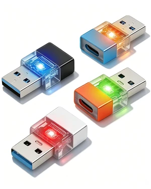 USB to USB C Adapter 4 Pack,USB A Male to Type C Female Converter Support OTG,USB 3.0 Adapter with LED for Charging Heads, Computers, Laptops(4 Pack) USB to USB C Adapter 4 Pack,USB A Male to Type C Female Converter Support OTG,USB 3.0 Adapter with LED for Charging Heads, Computers, Laptops(4 Pack)
