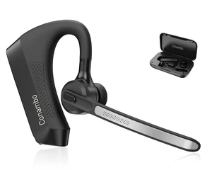 K21 Bluetooth Headset V5.1, Bluetooth Earpiece with CVC 8.0 Dual Mic Noise Cancelling Wireless Headphone - Mute & Volume Buttons 16Hrs Talking for iOS Android Cell Phone, Trucker, Office Work K21 Bluetooth Headset V5.1, Bluetooth Earpiece with CVC 8.0 Dual Mic Noise Cancelling Wireless Headphone - Mute & Volume Buttons 16Hrs Talking for iOS Android Cell Phone, Trucker, Office Work