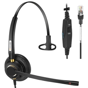 Phone Headset for Office Phones for Polycom & Other IP Phones(A800S2) | Noise-canceling Mic, Metal Headband, Lightweight Design, Plug-and-play, Hands-Free, Call Center, Telemarketing, Office Phone Headset for Office Phones for Polycom & Other IP Phones(A800S2) | Noise-canceling Mic, Metal Headband, Lightweight Design, Plug-and-play, Hands-Free, Call Center, Telemarketing, Office