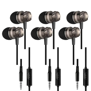 3 Packs Wired Earbuds with Microphone & Remote, in Ear Earphone Stereo Sound Noise Isolating Tangle Free for Smartphones, Laptops, Gaming, Fits All 3.5mm Interface Device 3 Packs Wired Earbuds with Microphone & Remote, in Ear Earphone Stereo Sound Noise Isolating Tangle Free for Smartphones, Laptops, Gaming, Fits All 3.5mm Interface Device