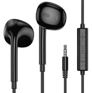Wired Earbuds, 3.5mm Jack in-Ear Headphones with Microphone Volume Control Clear Calls Suitable for iPhone, iPad, Samsung, Computer, Laptop, School Students, Black Wired Earbuds, 3.5mm Jack in-Ear Headphones with Microphone Volume Control Clear Calls Suitable for iPhone, iPad, Samsung, Computer, Laptop, School Students, Black