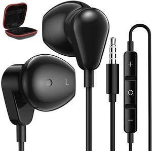 3.5mm Earbuds with Microphone Wired Headphones for Laptop PC, Black | Sport Headset for iPhone 6 6s Samsung A25 A15 S10 Laptop PC Chromebook Switch Airplanes Kindle Fire Kids School Students Gift 3.5mm Earbuds with Microphone Wired Headphones for Laptop PC, Black | Sport Headset for iPhone 6 6s Samsung A25 A15 S10 Laptop PC Chromebook Switch Airplanes Kindle Fire Kids School Students Gift
