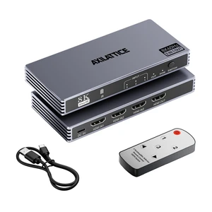 8K@60Hz HDMI Switch 3 in 1 Out, 4K@240Hz, HDMI 2.1 Switcher with Remote | Aluminum, Support Auto-Switch, G-Sync HDR HDCP 2.3, HDMI Splitter Compatible with PS, Xbox, Switch, Roku, Fire Stick 8K@60Hz HDMI Switch 3 in 1 Out, 4K@240Hz, HDMI 2.1 Switcher with Remote | Aluminum, Support Auto-Switch, G-Sync HDR HDCP 2.3, HDMI Splitter Compatible with PS, Xbox, Switch, Roku, Fire Stick