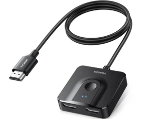 HDMI Switch 2 in 1 Out, 4K@60Hz, with HDMI Cable, Bi-Directional | HDR, 3D, HDCP 2.2, Dolby Atmos, Dolby Vision, Compatible with PS5, Xbox, Switch/Switch 2, Roku, TV HDMI Switch 2 in 1 Out, 4K@60Hz, with HDMI Cable, Bi-Directional | HDR, 3D, HDCP 2.2, Dolby Atmos, Dolby Vision, Compatible with PS5, Xbox, Switch/Switch 2, Roku, TV