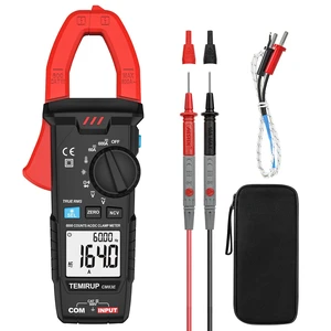 Digital Clamp Meter Multimeter, TRMS 6000 Counts 600A Current Amp Volt Meter, Auto-Ranging Voltage Tester Measures AC DC Current Voltage Resistance Capacitance Temperature Diodes Continuity NCV Digital Clamp Meter Multimeter, TRMS 6000 Counts 600A Current Amp Volt Meter, Auto-Ranging Voltage Tester Measures AC DC Current Voltage Resistance Capacitance Temperature Diodes Continuity NCV