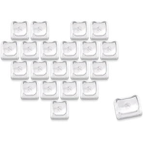 XVX Blank Transparent Keycaps, Sweet Heart PC Custom Keycap Set, Backlit Clear Candy Keyboard Keycaps Mao Profile for MX Switches Mechanical Keyboard (21pcs) XVX Blank Transparent Keycaps, Sweet Heart PC Custom Keycap Set, Backlit Clear Candy Keyboard Keycaps Mao Profile for MX Switches Mechanical Keyboard (21pcs)