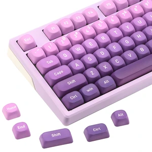 134Keys PBT Keycaps MOA Profile Key Cap for Cherry Gateron MX Switches Mechanical Keyboards Key caps (Gradient Purple) 134Keys PBT Keycaps MOA Profile Key Cap for Cherry Gateron MX Switches Mechanical Keyboards Key caps (Gradient Purple)