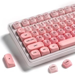XVX Blush Pink Jelly Keycaps 132 Keys MX Mechanical Keyboard Custom Set | HOA profile keycaps, full 132-key set compatible with MX switches, matte smooth texture for mechanical keyboard XVX Blush Pink Jelly Keycaps 132 Keys MX Mechanical Keyboard Custom Set | HOA profile keycaps, full 132-key set compatible with MX switches, matte smooth texture for mechanical keyboard