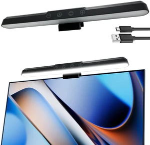 Monitor Light Bar, Computer Monitor Lamp for Eye Care, Home Office (13") | USB Reading Light with 3 Color Modes, No Screen Glare, Touch Control, Space Saving, 5 Brightness Levels, 70° Adjustable Angle Monitor Light Bar, Computer Monitor Lamp for Eye Care, Home Office (13") | USB Reading Light with 3 Color Modes, No Screen Glare, Touch Control, Space Saving, 5 Brightness Levels, 70° Adjustable Angle