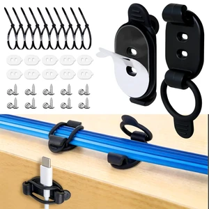 10 Pack Adhesive Cable Clips, Adjustable Cable Management Clips Black | Cable Management Wall Organiser, Multi-Purpose Wire Holder for Home Office Desk TV Laptop Phone USB HDMI Cords 10 Pack Adhesive Cable Clips, Adjustable Cable Management Clips Black | Cable Management Wall Organiser, Multi-Purpose Wire Holder for Home Office Desk TV Laptop Phone USB HDMI Cords