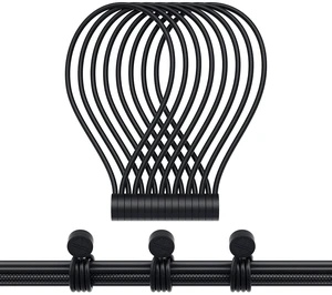 Magnetic Twist Ties, Reusable Silicone Cable Ties with Strong Magnet for Bundling and Organizing,Cord Wrap Clip Straps for Home or Office (Black-8 Packs) Magnetic Twist Ties, Reusable Silicone Cable Ties with Strong Magnet for Bundling and Organizing,Cord Wrap Clip Straps for Home or Office (Black-8 Packs)