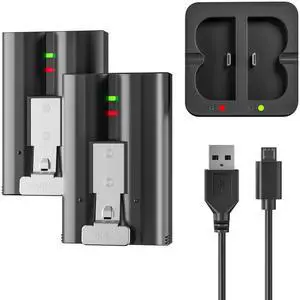 2-Pack 7200mAh Replacement Battery for Ring Doorbell - Rechargeable Camera Batteries with Charger Station for Ring Video Doorbell 2/3/3 Plus/4, Spotlight Cam, Stick Up Cam Indooor & Outdoor 2-Pack 7200mAh Replacement Battery for Ring Doorbell - Rechargeable Camera Batteries with Charger Station for Ring Video Doorbell 2/3/3 Plus/4, Spotlight Cam, Stick Up Cam Indooor & Outdoor