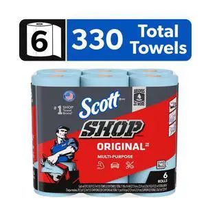 Scott Shop Towels, 6 Rolls, 55 Sheets Per Roll Scott Shop Towels, 6 Rolls, 55 Sheets Per Roll