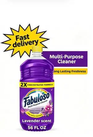 Fabuloso 2X Multi-Purpose Cleaner, No Rinse Floor Cleaner, Lavender Scent, 56 fl oz Fabuloso 2X Multi-Purpose Cleaner, No Rinse Floor Cleaner, Lavender Scent, 56 fl oz