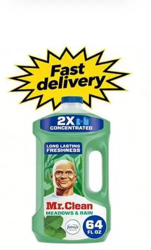 Mr. Clean All Purpose Cleaner, 2X Concentrated Multi Surface with Febreze Meadows & Rain Scent, 64 fl oz Mr. Clean All Purpose Cleaner, 2X Concentrated Multi Surface with Febreze Meadows & Rain Scent, 64 fl oz