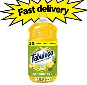 Fabuloso 2X Multi-Purpose Cleaner, No Rinse Floor Cleaner, Long-Lasting Freshness, Pineapple Scent, 56 fl oz Fabuloso 2X Multi-Purpose Cleaner, No Rinse Floor Cleaner, Long-Lasting Freshness, Pineapple Scent, 56 fl oz