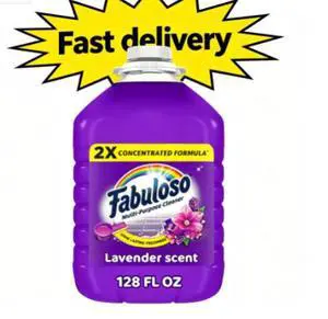 Fabuloso 2X Multi-Purpose Cleaner, No Rinse Floor Cleaner, Lavender Scent, 128 fl oz Fabuloso 2X Multi-Purpose Cleaner, No Rinse Floor Cleaner, Lavender Scent, 128 fl oz