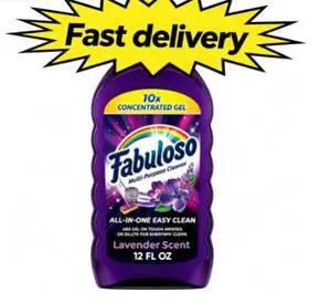 Fabuloso 10X Concentrated Gel, Multi-Purpose Cleaner, Toilet Cleaner, Floor Cleaner, Lavender Scent, 12 fl oz Bottle Fabuloso 10X Concentrated Gel, Multi-Purpose Cleaner, Toilet Cleaner, Floor Cleaner, Lavender Scent, 12 fl oz Bottle
