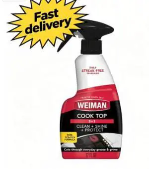 Weiman Daily Cooktop Cleaner Spray for Easy Daily Cleaning, Streak-Free Shine, 12 fl oz Weiman Daily Cooktop Cleaner Spray for Easy Daily Cleaning, Streak-Free Shine, 12 fl oz
