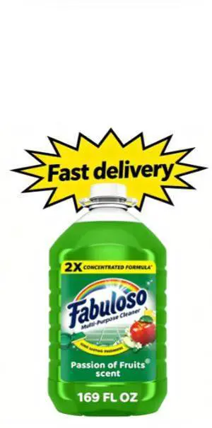 Fabuloso 2X Multi-Purpose Cleaner, No Rinse Floor Cleaner, Passion of Fruits Scent, 169 fl oz Fabuloso 2X Multi-Purpose Cleaner, No Rinse Floor Cleaner, Passion of Fruits Scent, 169 fl oz