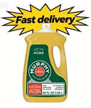 Murphy Oil Soap Concentrated Formula, Wood Cleaner, Citronella Oil Scent, 90 fl oz Bottle Murphy Oil Soap Concentrated Formula, Wood Cleaner, Citronella Oil Scent, 90 fl oz Bottle