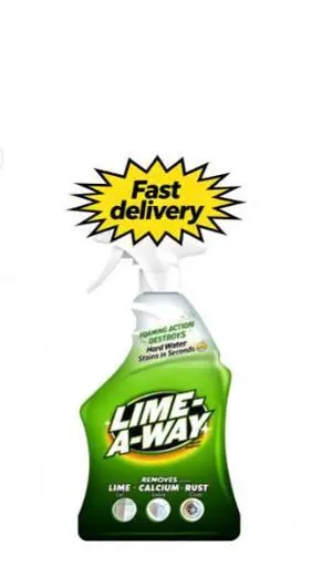 Lime-A-Way Hard Water Stain Remover Spray, Removes Lime, Calcium & Rust in Seconds, Bathroom Cleaner, 32 fl oz Lime-A-Way Hard Water Stain Remover Spray, Removes Lime, Calcium & Rust in Seconds, Bathroom Cleaner, 32 fl oz
