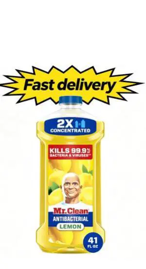 Mr. Clean Floor Cleaner, All Purpose Cleaner, Mop Soap, Lemon, Anti-Bacterial, 41 fl oz Mr. Clean Floor Cleaner, All Purpose Cleaner, Mop Soap, Lemon, Anti-Bacterial, 41 fl oz