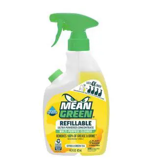 Mean Green Citrus & Green Tea Refillable Multi-Purpose Cleaner, 14.3 fl oz Mean Green Citrus & Green Tea Refillable Multi-Purpose Cleaner, 14.3 fl oz