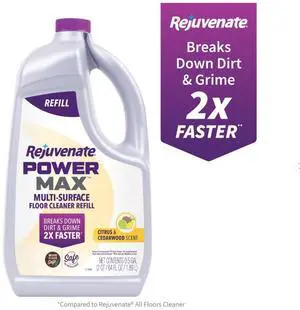 Rejuvenate PowerMax Multi-Surface Floor Cleaner Refill, Citrus & Cedarwood Scent, 64 fl oz Rejuvenate PowerMax Multi-Surface Floor Cleaner Refill, Citrus & Cedarwood Scent, 64 fl oz