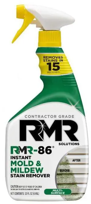 Mold & Mildew Stain Remover by RMR-86, 32 fl oz Contractor Grade Instant Cleaner for Bathroom, Shower, Tile & Grout Mold & Mildew Stain Remover by RMR-86, 32 fl oz Contractor Grade Instant Cleaner for Bathroom, Shower, Tile & Grout