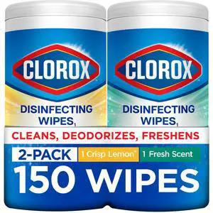 Clorox Disinfecting Cleaning Wipes Back to School Variety Pack, 75 Count, Pack of 2 Clorox Disinfecting Cleaning Wipes Back to School Variety Pack, 75 Count, Pack of 2
