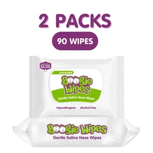Boogie Wipes Saline Nose Wipes, Hypoallergenic & Alcohol-Free, Unscented, 90 Count Boogie Wipes Saline Nose Wipes, Hypoallergenic & Alcohol-Free, Unscented, 90 Count