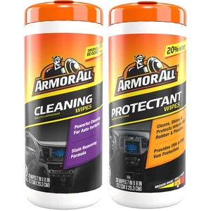 Armor All Interior Car Cleaning and Protectant Wipes Kit, 30 Count 2-Piece Bundle Armor All Interior Car Cleaning and Protectant Wipes Kit, 30 Count 2-Piece Bundle