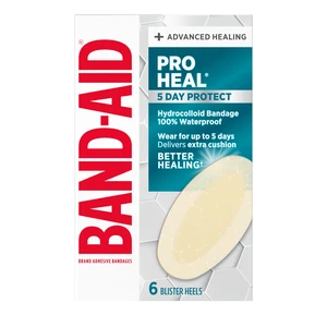 BAND-AID Pro Heal 5 Day Protect Hydrocolloid Blister Bandages, 6 Ct BAND-AID Pro Heal 5 Day Protect Hydrocolloid Blister Bandages, 6 Ct