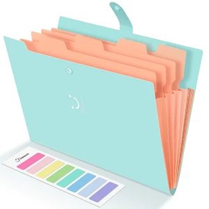 Forvencer Accordion File Organizer, 5-Pocket Expanding File Folder, Letter Forvencer Accordion File Organizer, 5-Pocket Expanding File Folder, Letter