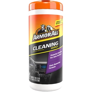 Armor All Interior Car Cleaning Wipes, 25 Count Canister, Powerful Cleaning for Dashboards, Vinyl, Clear Plastics, Carpet and Fabric Armor All Interior Car Cleaning Wipes, 25 Count Canister, Powerful Cleaning for Dashboards, Vinyl, Clear Plastics, Carpet and Fabric