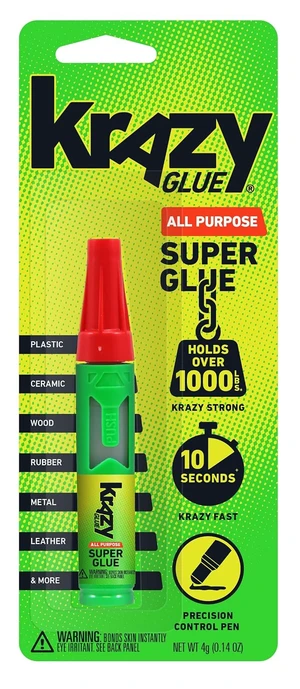 Krazy Glue All Purpose Precision Control Superglue Pen, Clear, 4g Krazy Glue All Purpose Precision Control Superglue Pen, Clear, 4g