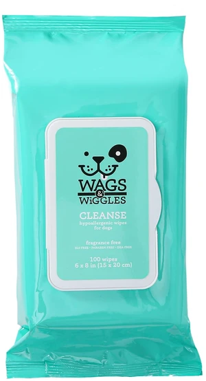 Wags & Wiggles Hypoallergenic Dog Wipes, Fragrance-Free, 100 Count Wags & Wiggles Hypoallergenic Dog Wipes, Fragrance-Free, 100 Count