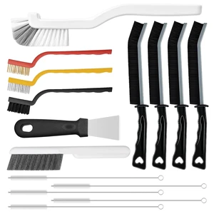 Crevice Cleaning Brush 15-Piece Set, Multifunctional Grout Brush and Straw Brush Crevice Cleaning Brush 15-Piece Set, Multifunctional Grout Brush and Straw Brush