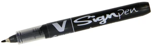 Pilot V Sign Liquid Ink Pen, 2.0mm Tip, Black, Single Pilot V Sign Liquid Ink Pen, 2.0mm Tip, Black, Single