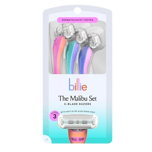 Billie The Malibu Set 3 Blade Disposable Razors for Women, 3 ct Billie The Malibu Set 3 Blade Disposable Razors for Women, 3 ct